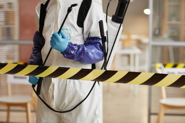Professional Biohazard Cleanup technician working in East Hampton, NY